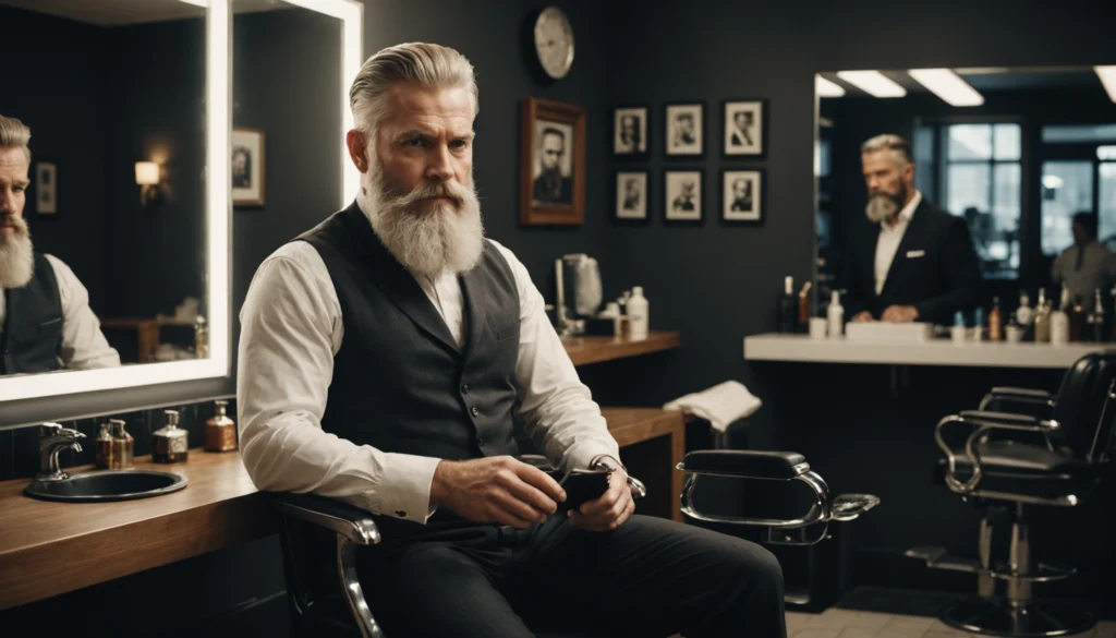 teindre la barbe en blanc