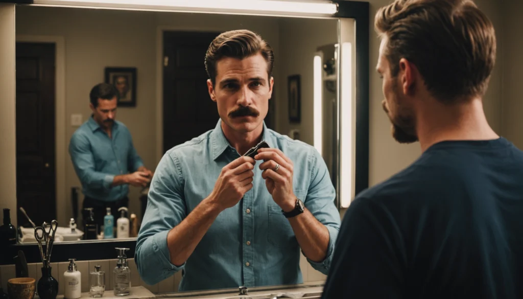 rasoir moustache homme