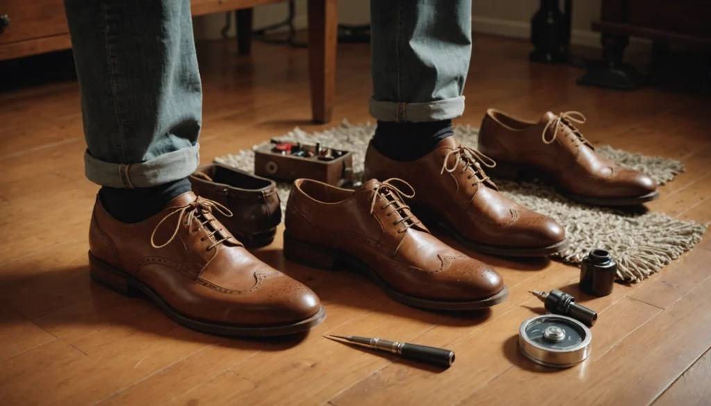 élargir des chaussures en cuir