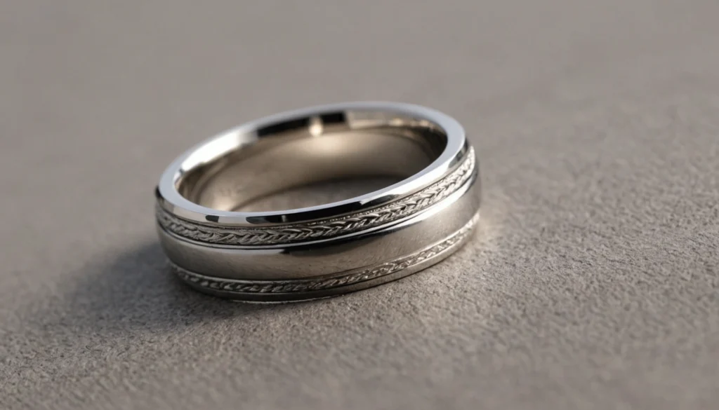 bague argent mariage